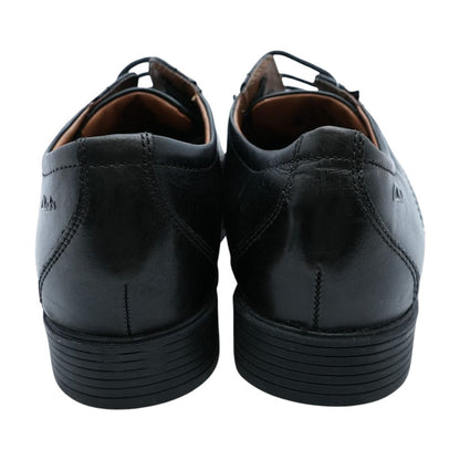 Black Leather Derby/oxford Dress Shoes