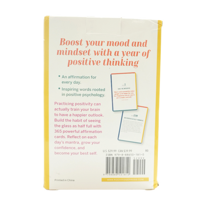 A Year of Positive Thinking Affirmation Cards