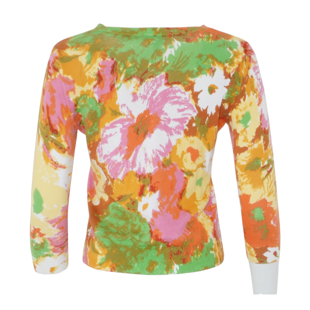 Multi Petite Floral Cardigan Sweater