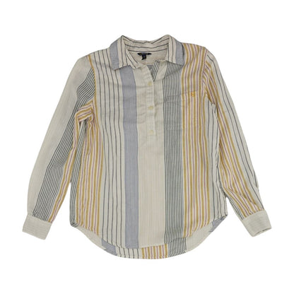 Multi Striped Long Sleeve Blouse