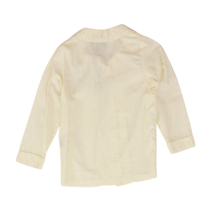Ivory Herringbone Button Down