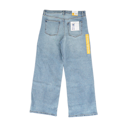 Blue Wide Leg Jeans
