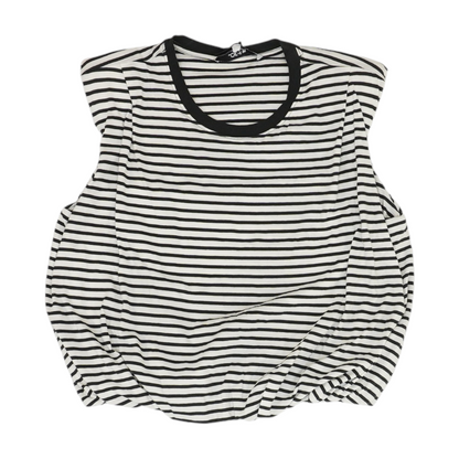 White Striped Blouse