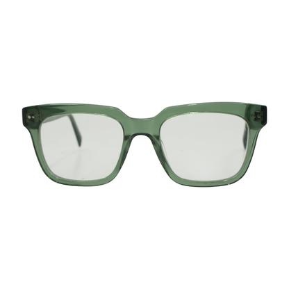 Green Winston M Square Prescription Eyewear