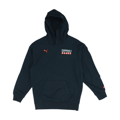 Black Graphic Hoodie Pullover
