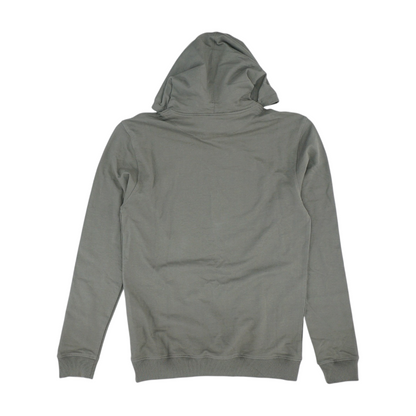 Gray Solid Hoodie Pullover