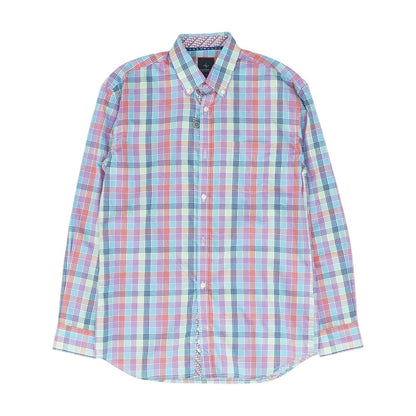 Multi Check Long Sleeve Button Down