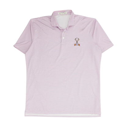 Holderness & Bourne Pink Print Short Sleeve Polo – Image 1