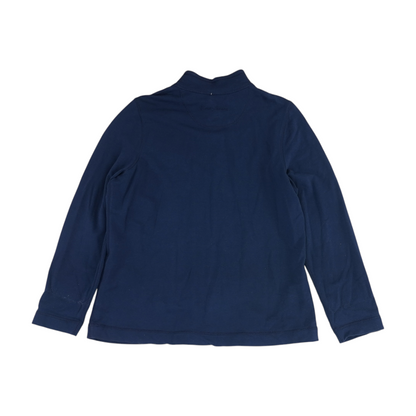Navy Solid 1/4 Zip Pullover