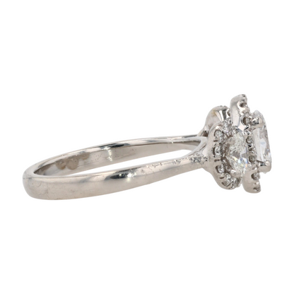 1 1/4 ctw 14K White Gold Diamond Engagement Ring