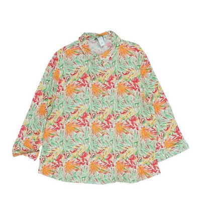 Multi Petite Floral Button Down