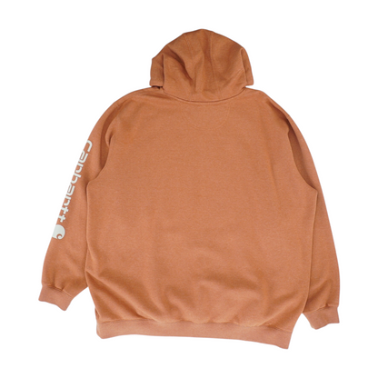 Orange Tall Solid Hoodie Pullover
