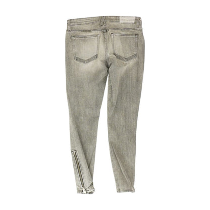 Gray Solid Jeans