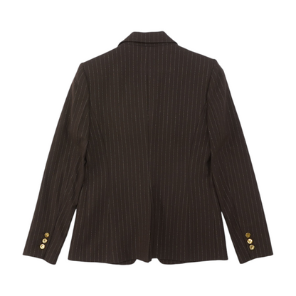 Brown Striped Blazer