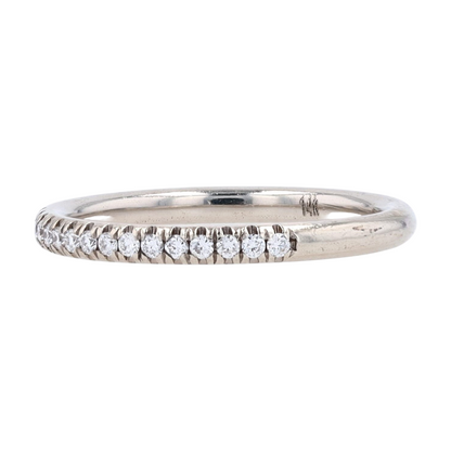 1/8 ctw 14K White Gold Diamond Band