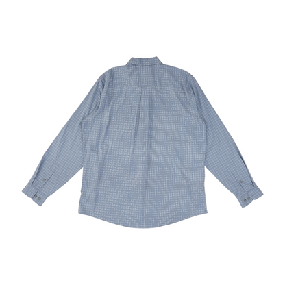 Blue Tall Check Long Sleeve Button Down