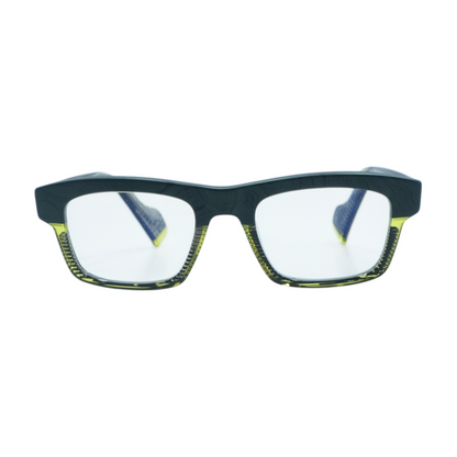 Green MANEL Square Prescription Eyewear