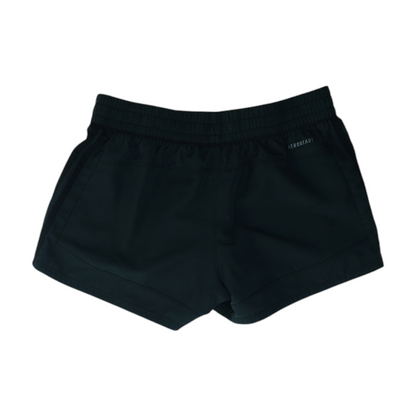 Black Solid Active Shorts