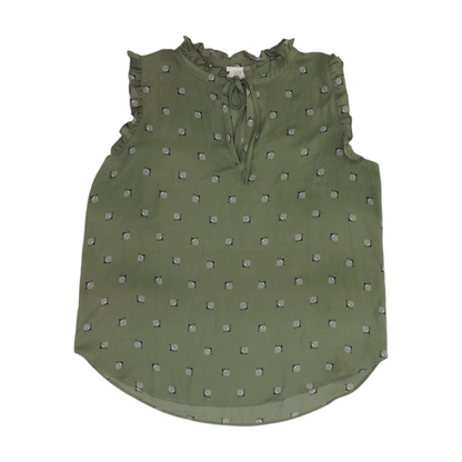 Green Print Blouse