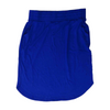 Blue Plus Size Midi Skirt