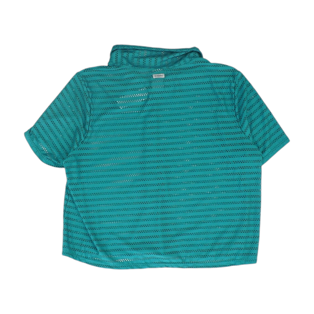 Green Striped Button Down