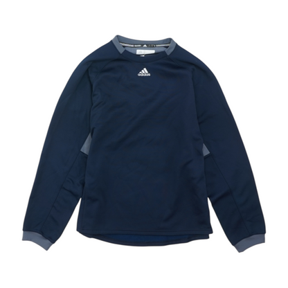 Navy Solid Sweatshirt Pullover