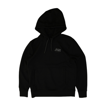 Black Solid Hoodie Pullover