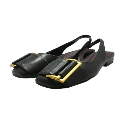 Black Slip-On Flats