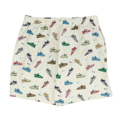 Cream Print Swim Bottom