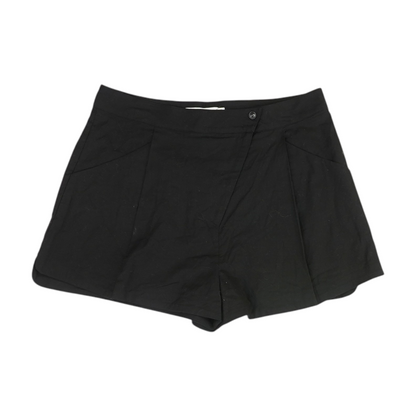 Black Solid Chino Shorts
