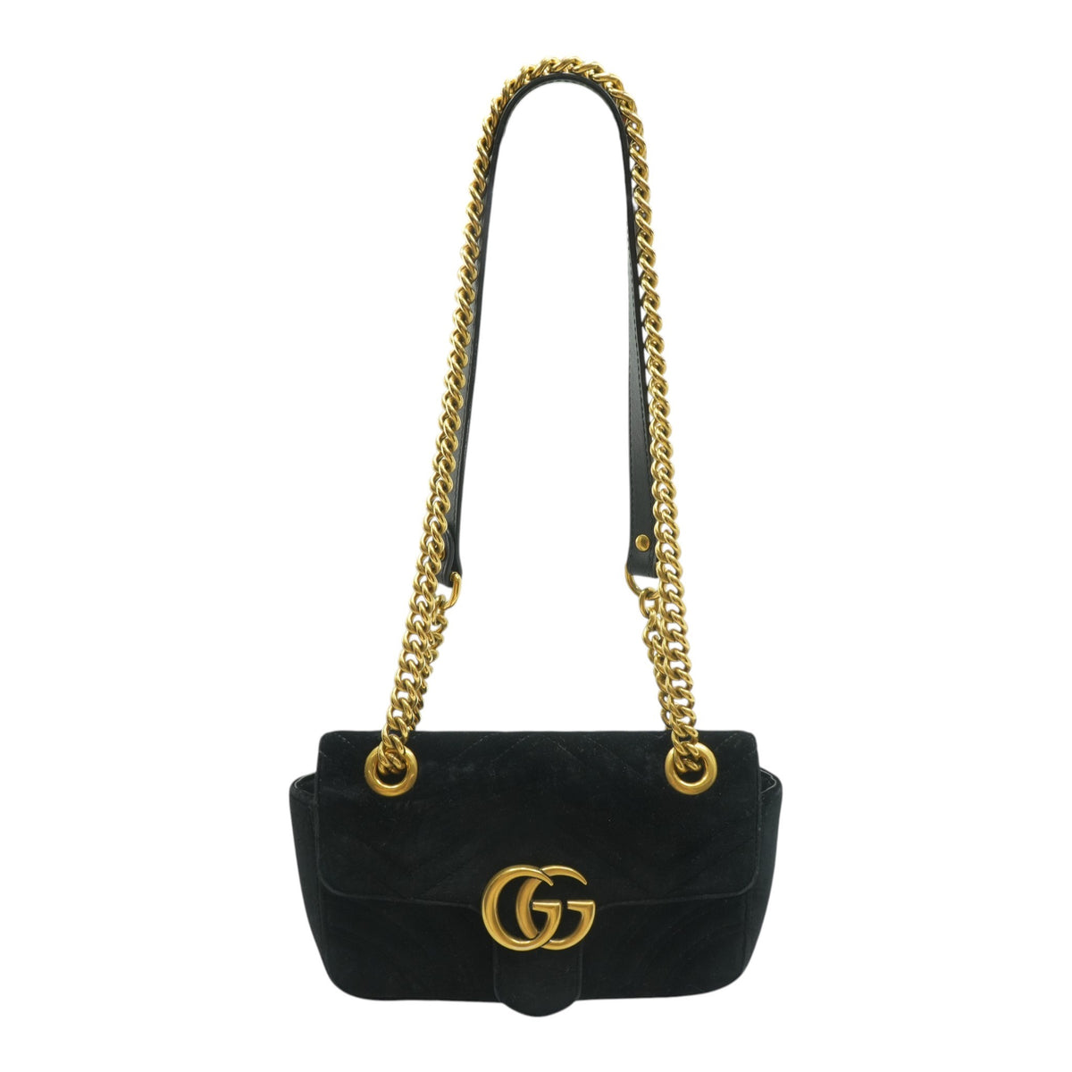 Black Double G Marmont Mini Crossbody