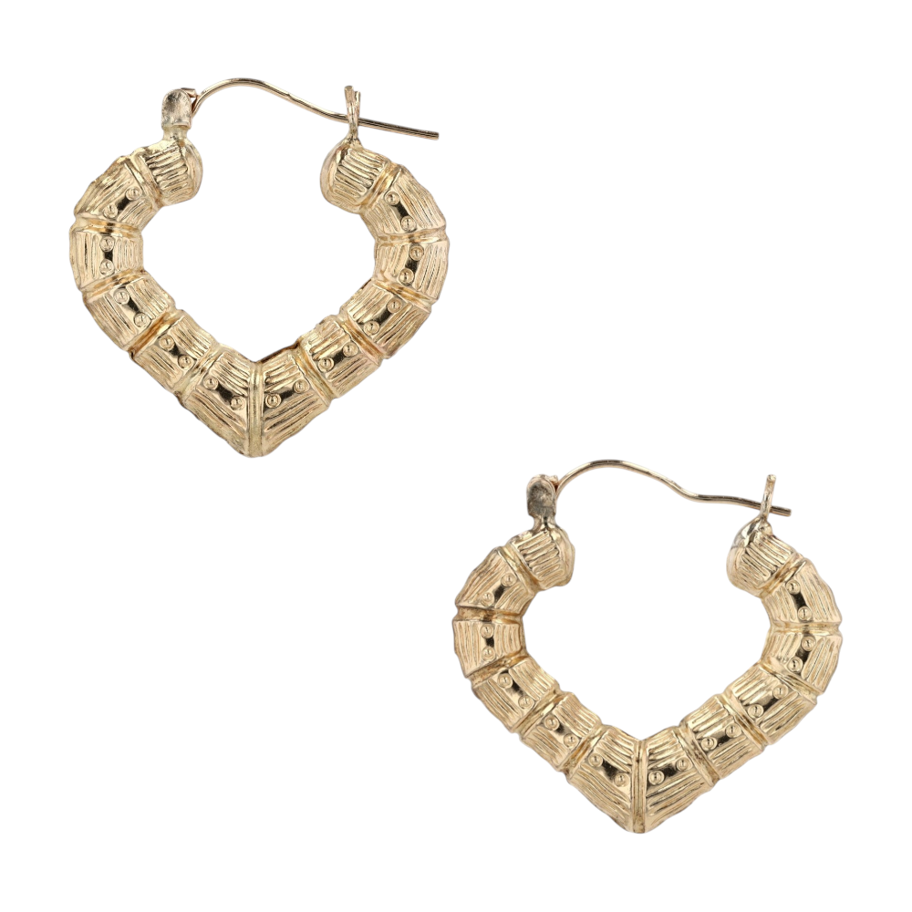 10K Yellow Gold Hoop Earrings – Image 2
