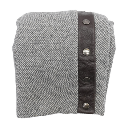 Gray Herringbone Scarf