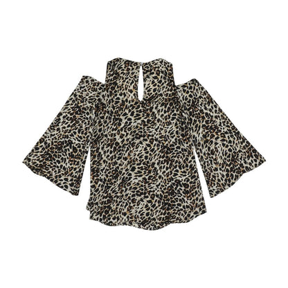 Beige Animal Print Blouse