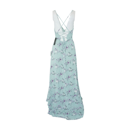 Blue Floral Maxi Dress