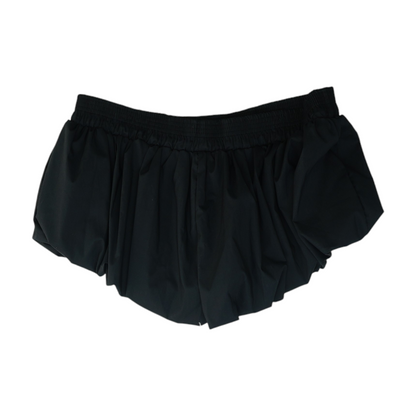 Black Solid Active Shorts
