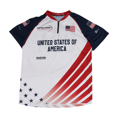 Men's White USA Short Sleeve Jersey