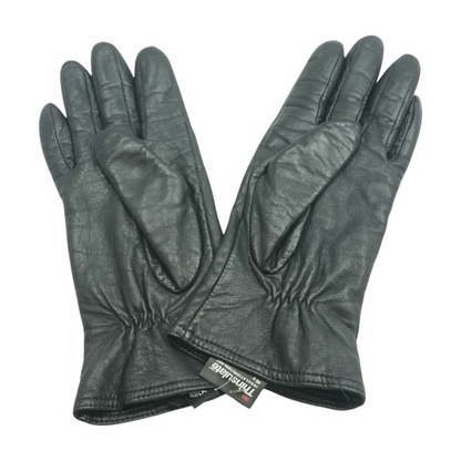 Black Leather Gloves