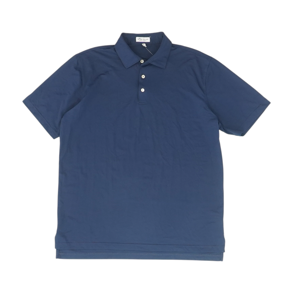 Navy Solid Short Sleeve Polo