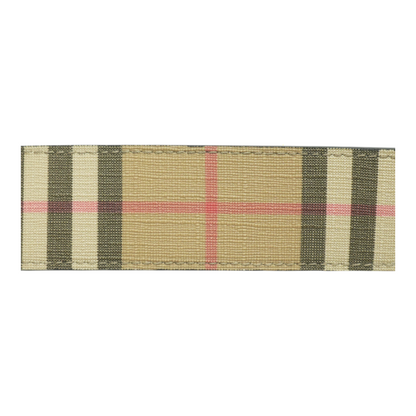 Reversible Check TB Monogram Belt in Archive Beige Check/Smooth Black Leather