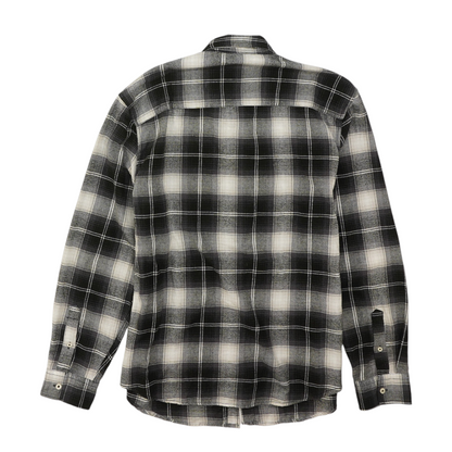 Black Plaid Flannel Button Down