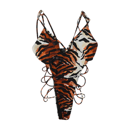 Multi Animal Print One-Piece