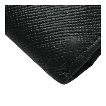 Black Saffiano Leather Bifold Wallet