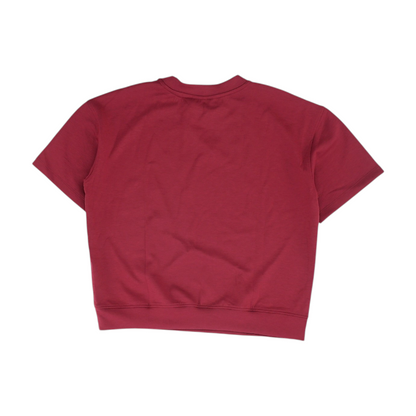 Magenta Solid Sweatshirt Pullover