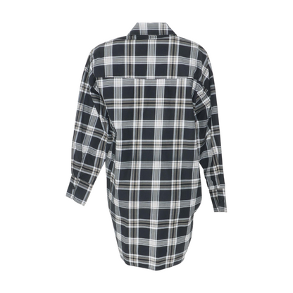 Black Plaid Mini Dress