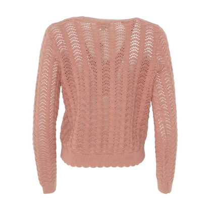 Peach Cardigan Sweater