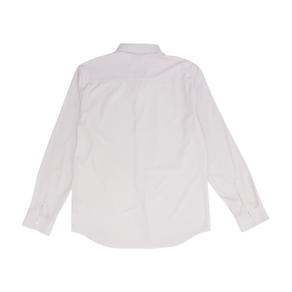 Pink Abstract Long Sleeve Button Down