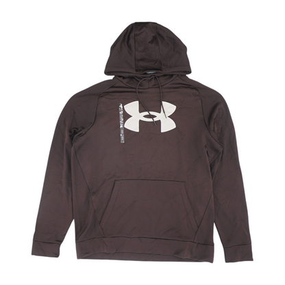 Brown Solid Hoodie Pullover