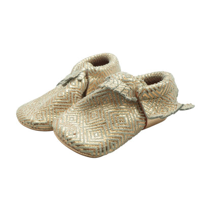 Rose Gold Crib Shoes