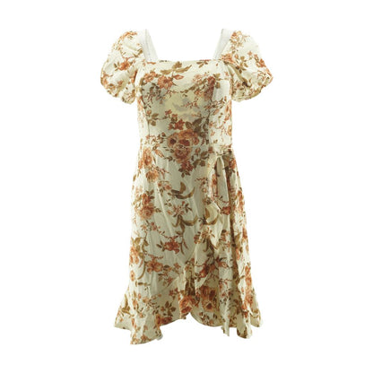 Ivory Floral Mini Dress